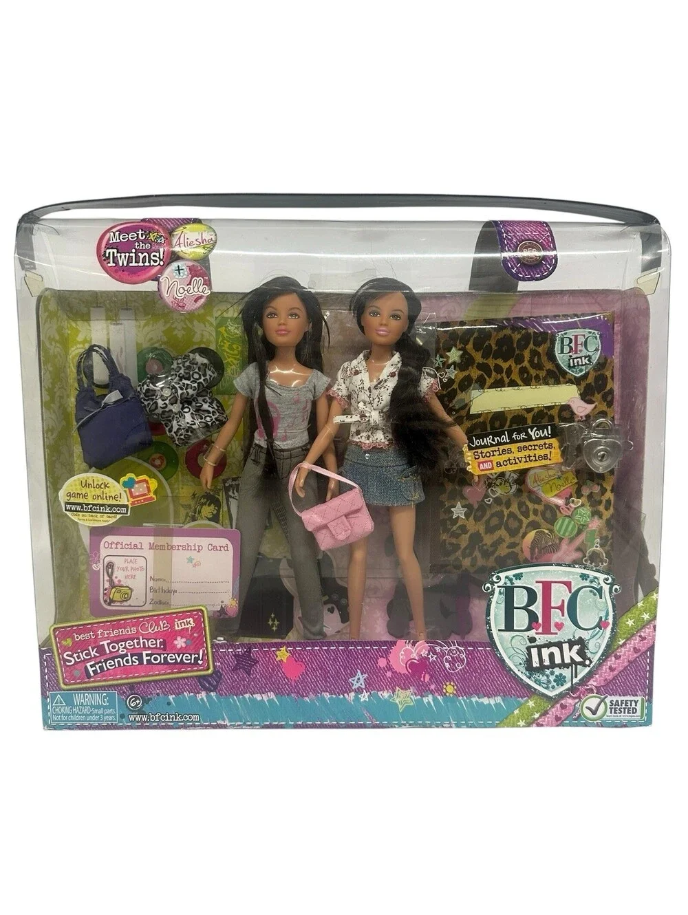 mga entertainment bfc ink friends club doll Twins Aleisha & Noelle NIB Box Wear